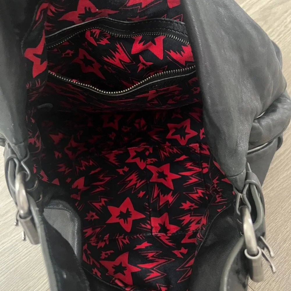 Black Leather Women's Bag - Picture 6 of 10